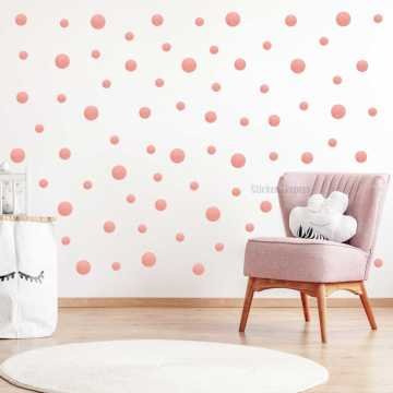 150 Adet Rose Gold Efektli Puantiye Sticker Seti