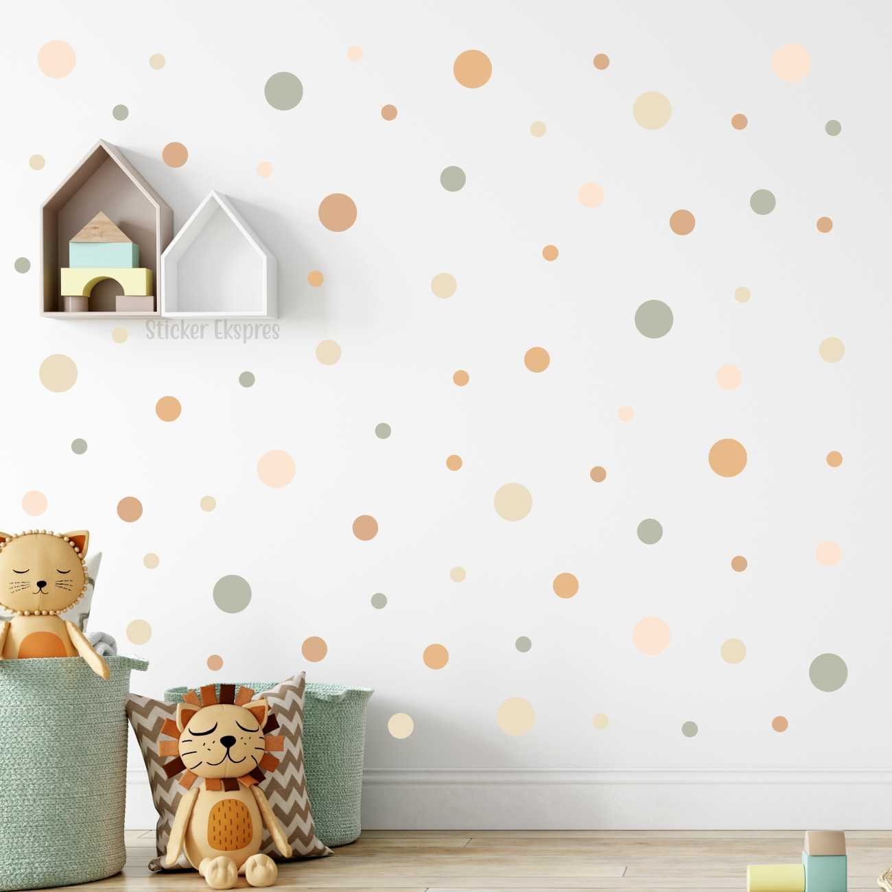 Softy Puantiyeler Duvar Sticker Seti