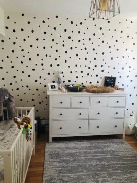 100 Adet 5 ve 3 cm Siyah Asimetrik Puantiye