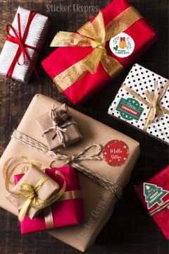Mutlu Yıllar Happy New Year Sticker 4 Cm 36 Adet MY-1 Suya Dayanıklı Yeni Yıl Yılbaşı Etiketi