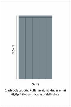 Çizgili Duvar Panel Folyosu, Ahşap Panel Görünümlü Duvar Sticker Derin Mavi