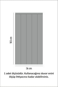 Çizgili Duvar Panel Folyosu, Ahşap Panel Görünümlü Duvar Sticker Gri