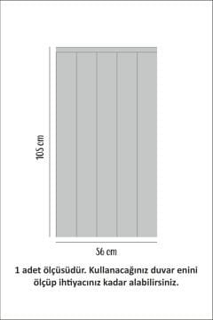 Çizgili Duvar Panel Folyosu, Ahşap Panel Görünümlü Duvar Sticker Açık Gri