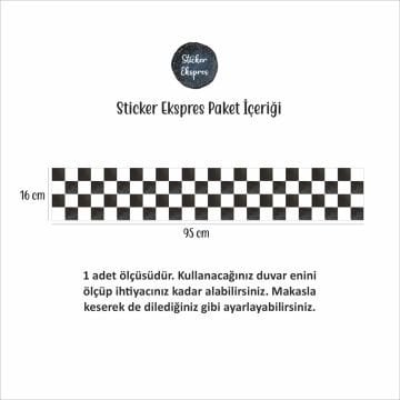 Yarış Şeridi Bordür Çocuk Odası Duvar Sticker