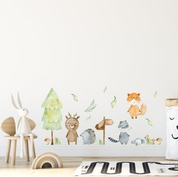 Orman Hayvanları Sticker Set 1