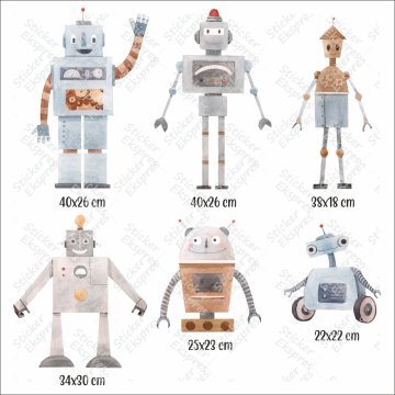 Robotlar Sticker Set