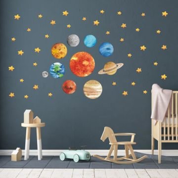 Güneş Sistemi Sticker Set
