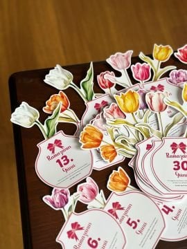 Ramazan Takvimi Lale Desenli, Hadis-i Şerifli Masa Takvimi, Ramazan Hediyesi