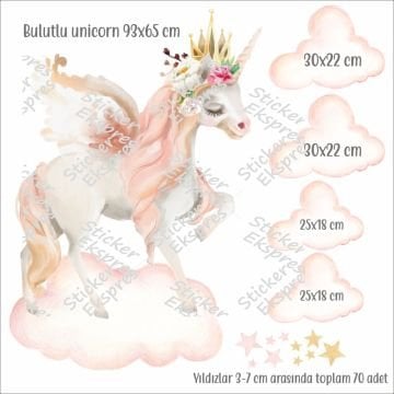 Unicorn Rüyası Sticker Set