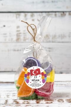 23 Nisan Etiketi Renkli Balonlu Ve Bayraklı Ulusal Egemenlik Ve Çocuk Bayramı Sticker