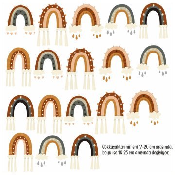 Bohem Gökkuşakları Sticker Set