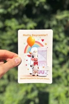 Bayram Harçlık Tebrik Kartı 10 Adet Kurban Bayramı Hediye Kartı Bayram Hediyesi