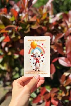 Bayram Harçlık Tebrik Kartı 10 Adet Kurban Bayramı Hediye Kartı Bayram Hediyesi