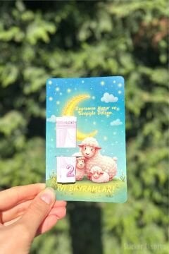 Bayram Harçlık Tebrik Kartı 10 Adet Kurban Bayramı Hediye Kartı Bayram Hediyesi