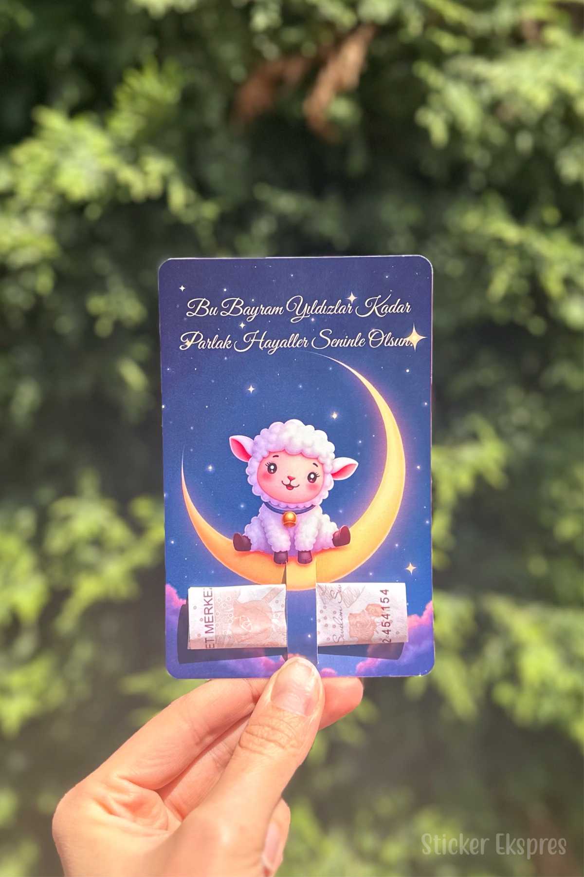 Bayram Harçlık Tebrik Kartı 10 Adet Kurban Bayramı Hediye Kartı Bayram Hediyesi