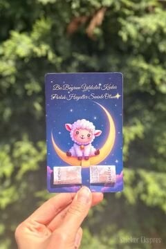 Bayram Harçlık Tebrik Kartı 10 Adet Kurban Bayramı Hediye Kartı Bayram Hediyesi