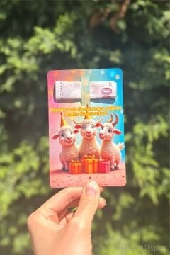 Bayram Harçlık Tebrik Kartı 10 Adet Kurban Bayramı Hediye Kartı Bayram Hediyesi