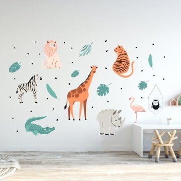Hayvanlar Alemi Sticker Set