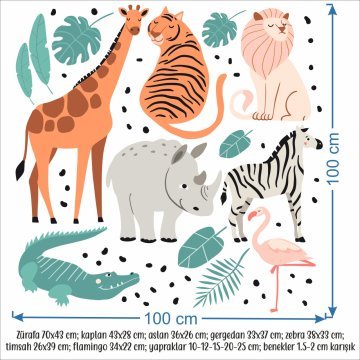 Hayvanlar Alemi Sticker Set