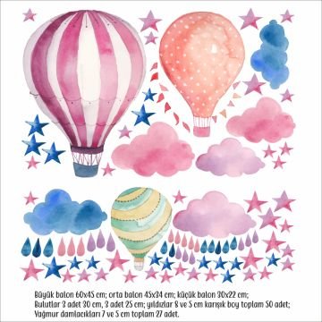 Renkli Balonlar Sticker Set 1