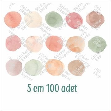 Nature Suluboya Puantiye Set 5 cm