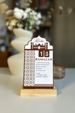 Dua Ve Zikirli Ramazan Takvimi - 30 Günlük Ramazan Masa Takvimi Ramazan Süsleri