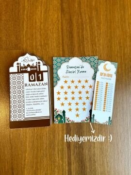 Dua Ve Zikirli Ramazan Takvimi - 30 Günlük Ramazan Masa Takvimi Ramazan Süsleri