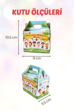 Bayramlık Hediye Kutusu, 10 Adet Özel Tasarım Bayram İçin Hediyelik Kutu, Hediye Paketi