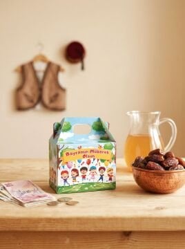 Bayramlık Hediye Kutusu, 10 Adet Özel Tasarım Bayram İçin Hediyelik Kutu, Hediye Paketi