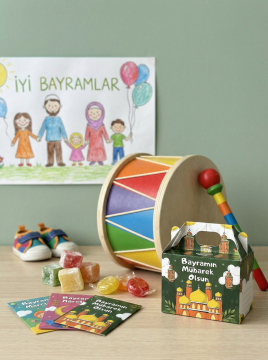 Bayramlık Hediye Kutusu, 10 Adet Özel Tasarım Bayram İçin Hediyelik Kutu, Hediye Paketi