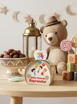 Bayramlık Hediye Kutusu, 10 Adet Özel Tasarım Bayram İçin Hediyelik Kutu, Hediye Paketi