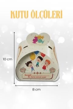 Bayramlık Hediye Kutusu, 10 Adet Özel Tasarım Bayram İçin Hediyelik Kutu, Hediye Paketi