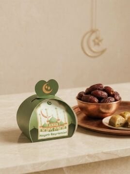 Bayramlık Hediye Kutusu, 10 Adet Özel Tasarım Bayram İçin Hediyelik Kutu, Hediye Paketi