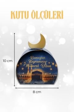 Bayramlık Hediye Kutusu, 10 Adet Özel Tasarım Bayram İçin Hediyelik Kutu, Hediye Paketi