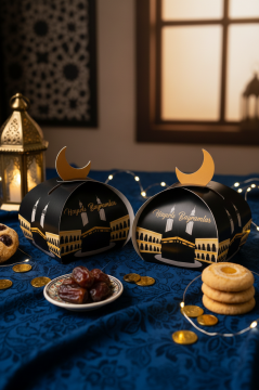 Bayramlık Hediye Kutusu, 10 Adet Özel Tasarım Bayram İçin Hediyelik Kutu, Hediye Paketi