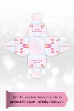 Bayramlık Hediye Kutusu, 10 Adet Özel Tasarım Bayram İçin Hediyelik Kutu, Hediye Paketi