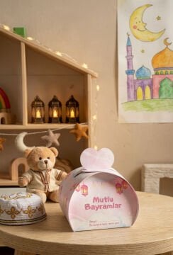 Bayramlık Hediye Kutusu, 10 Adet Özel Tasarım Bayram İçin Hediyelik Kutu, Hediye Paketi