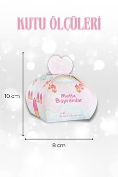 Bayramlık Hediye Kutusu, 10 Adet Özel Tasarım Bayram İçin Hediyelik Kutu, Hediye Paketi