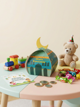 10 Adet Ramazan Hediye Kutusu - Mevlid Hediyesi - Ramazan Hediyesi - Lokum Hurma Kutusu(Kopya)