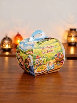 Bayramlık Hediye Kutusu, 10 Adet Özel Tasarım Bayram İçin Hediyelik Kutu, Hediye Paketi