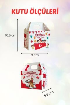23 Nisan Hediye Kutusu 10 Adet Özel Tasarım Hediyelik Kutu Çocuk Bayramı Hediye Paketi