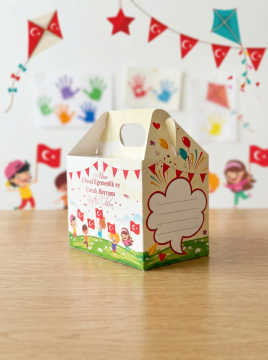 23 Nisan Hediye Kutusu 10 Adet Özel Tasarım Hediyelik Kutu Çocuk Bayramı Hediye Paketi