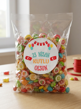 23 Nisan Etiketi Ulusal Egemenlik Ve Çocuk Bayramı Sticker Hediye Paketleme Etiketi