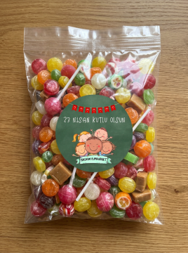 23 Nisan Etiketi Ulusal Egemenlik Ve Çocuk Bayramı Sticker Hediye Paketleme Etiketi