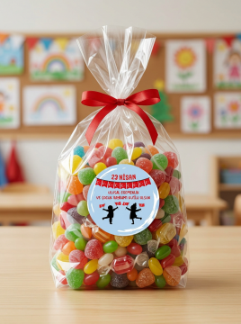 23 Nisan Etiketi Ulusal Egemenlik Ve Çocuk Bayramı Sticker Hediye Paketleme Etiketi