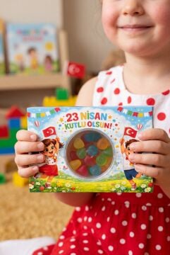 23 Nisan Şeker Kutusu 10 Adet Hediyelik Kutu Çocuk Bayramı Hediye Paketi