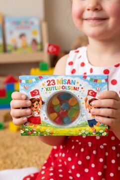 23 Nisan Şeker Kutusu 10 Adet Hediyelik Kutu Çocuk Bayramı Hediye Paketi