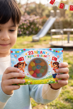 23 Nisan Şeker Kutusu 10 Adet Hediyelik Kutu Çocuk Bayramı Hediye Paketi