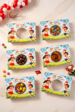 23 Nisan Şeker Kutusu 10 Adet Hediyelik Kutu Çocuk Bayramı Hediye Paketi