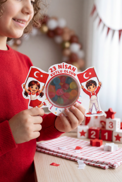 23 Nisan Şeker Kutusu 10 Adet Hediyelik Kutu Çocuk Bayramı Hediye Paketi